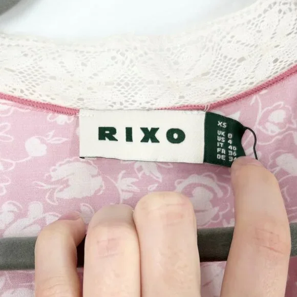 NWT Rixo Amina Maxi Dress in Amelie Floral Pink - Picture 5 of 14